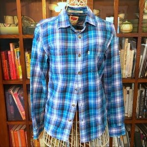 Modern fit plaid flannel